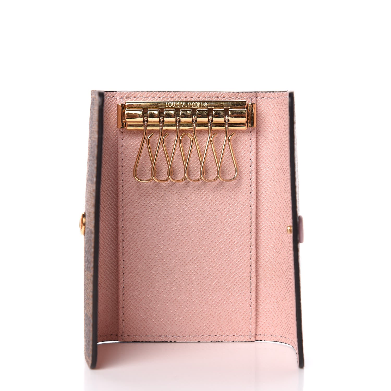 Louis Vuitton Damier Ebene Multicles 6 Key Holder Rose Ballerine 5 of 8