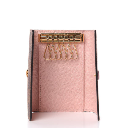 Louis Vuitton Damier Ebene Multicles 6 Key Holder Rose Ballerine 5 of 8