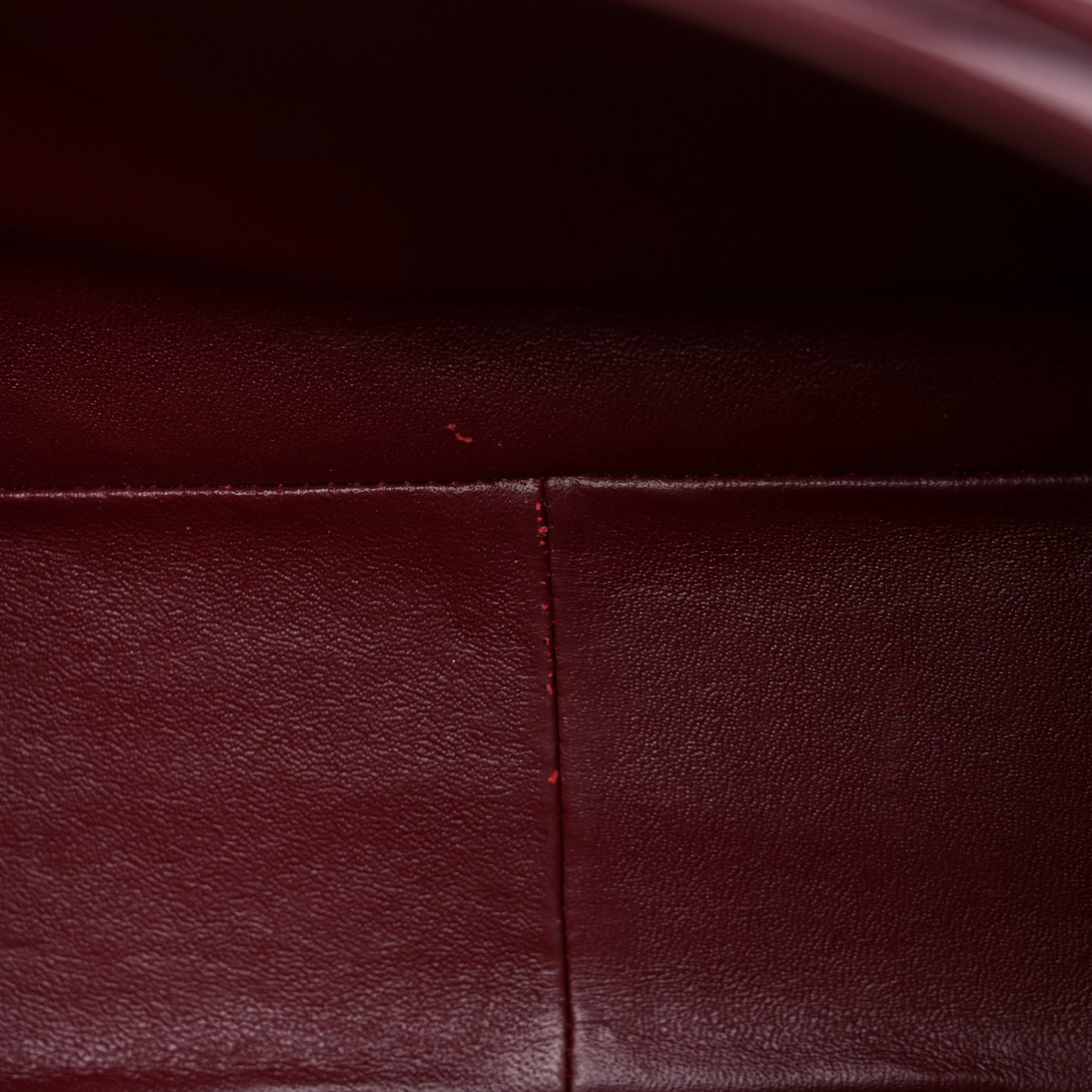 Caviar Quilted Maxi Double Flap Dark Red