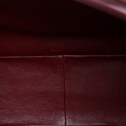 Chanel Caviar Quilted Maxi Double Flap Dark Red 12 of 16