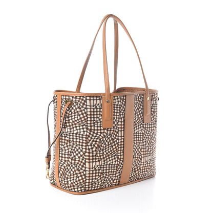 MCM Visetos Medium Liz Reversible Shopper Tote Cognac 7 of 15
