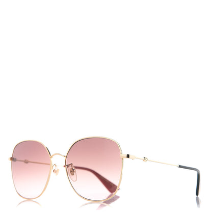 Gucci Square Frame Sunglasses GG0415SK Gold 1 of 6
