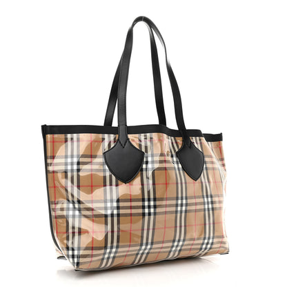 Burberry Vintage Check Transparent Large The Giant Reversible Tote Black 3 of 10