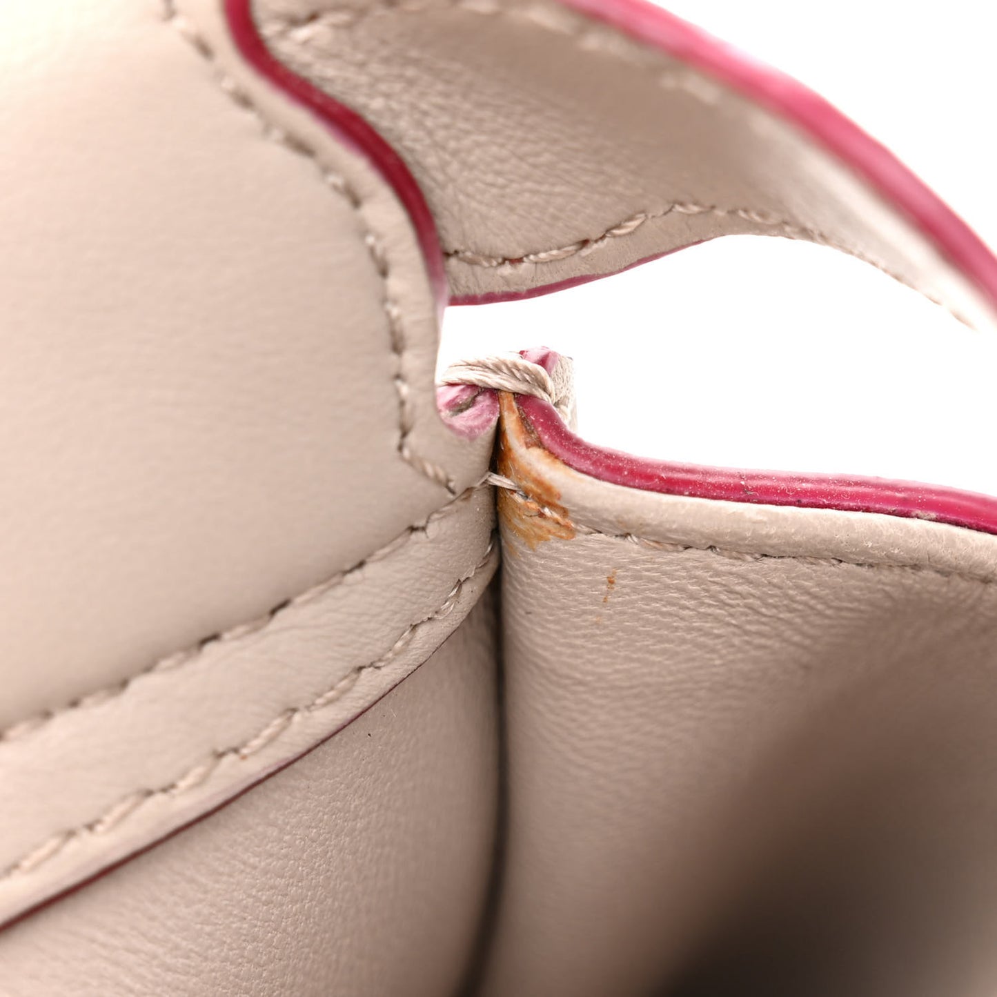 Nappa Embroidered Flower Scalloped Mini Peekaboo Iconic Satchel Grigio Polvere