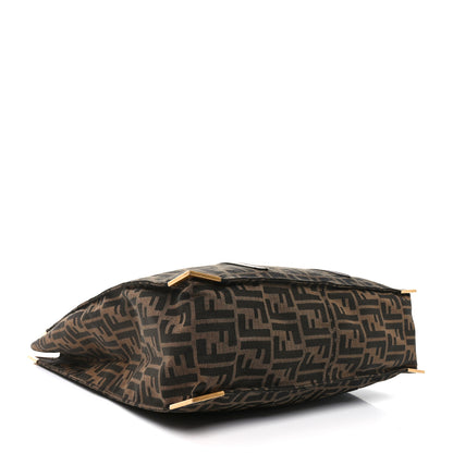 Fendi Zucca Metal Frame Tote Tobacco 4 of 10