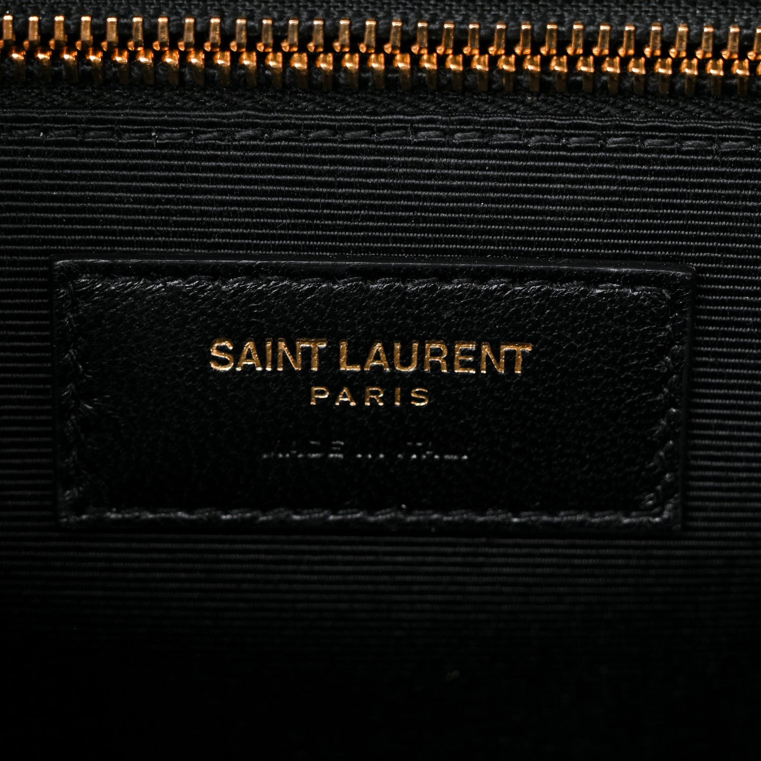 Saint Laurent Grain De Poudre Matelasse Chevron Large Monogram Satchel Black 5 of 10