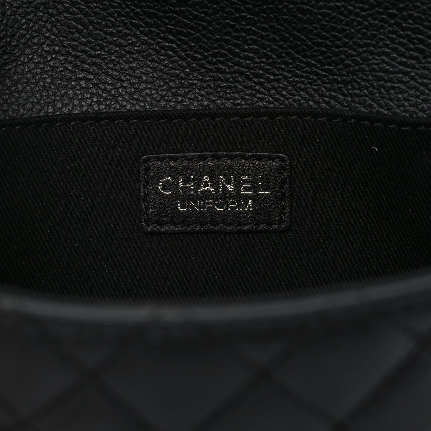 Grained Calfskin Quilted 2.55 Reissue Flap Belt Bag Clutch Black