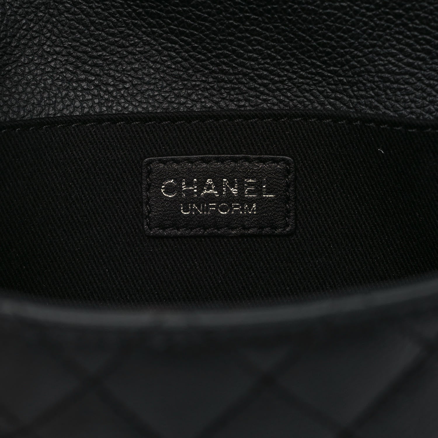 Chanel Grained Calfskin Quilted 2.55 Reissue Flap Belt Bag Clutch Black 6 of 9