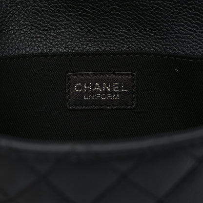 Chanel Grained Calfskin Quilted 2.55 Reissue Flap Belt Bag Clutch Black 6 of 9