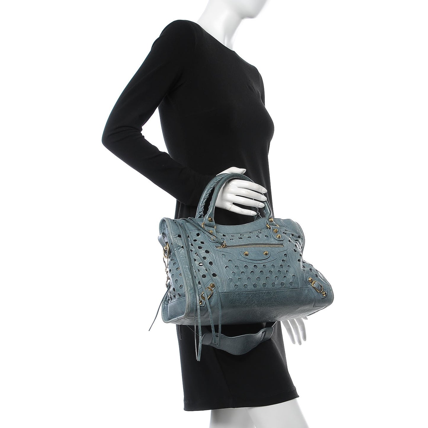 Agneau Classic Hardware Perforated Dot City Tempete