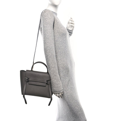 Celine Grained Calfskin Micro Belt Bag Grey 2 of 9