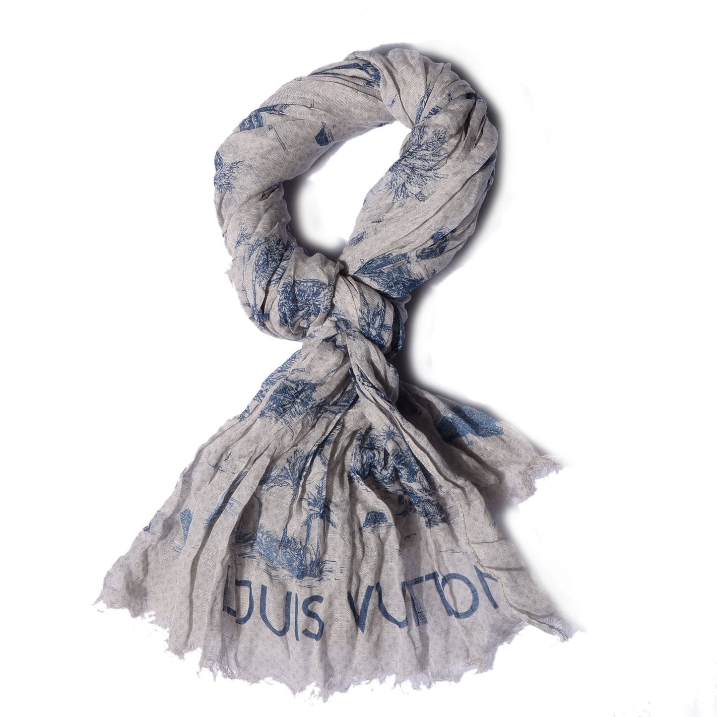 Cotton Linen Toile Etole De Louis Pareo Blue