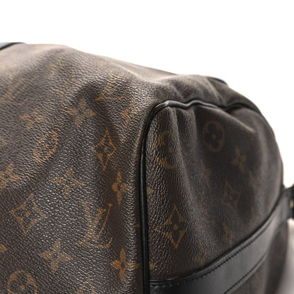 Louis Vuitton Monogram Macassar Keepall Bandouliere 45 9 of 11