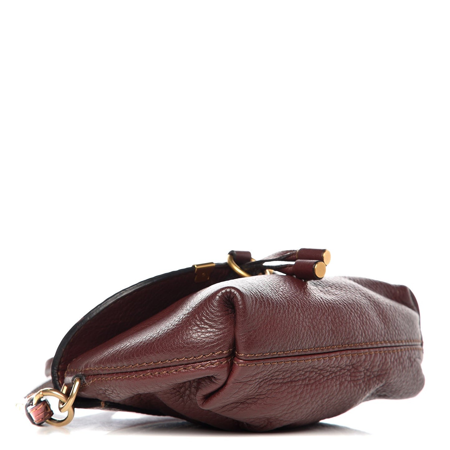 Calfskin Marcie Pochette Crossbody Bag Wine Purple