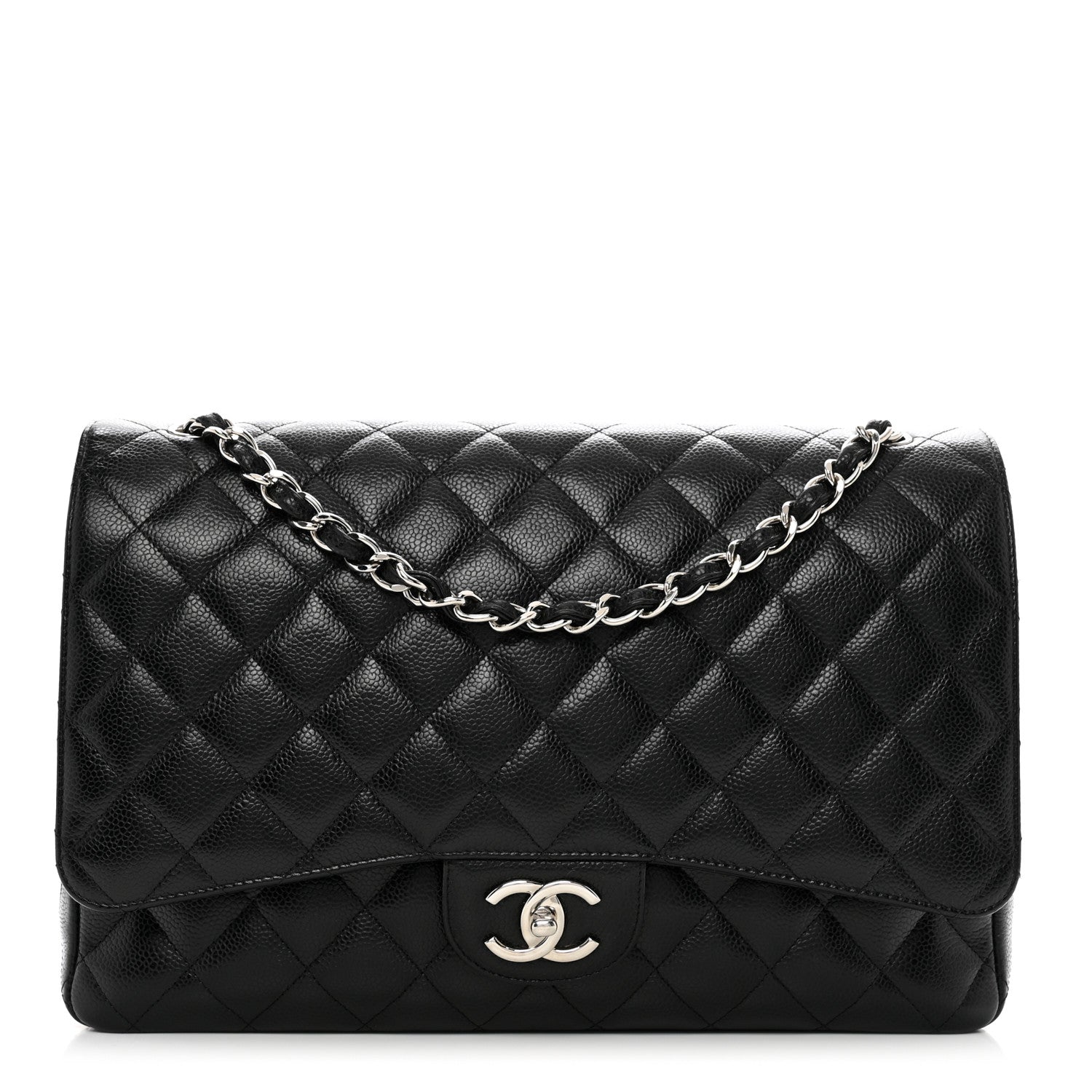 Chanel Caviar Quilted Jumbo Double Flap Black 1 of 11