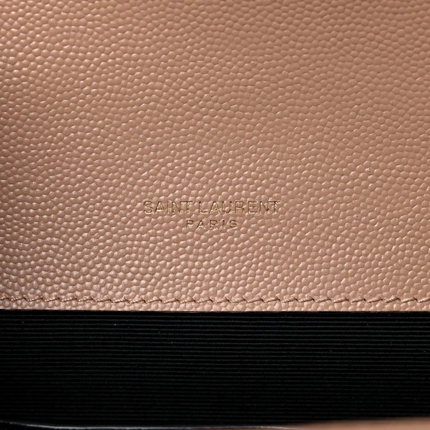 Saint Laurent Grain De Poudre Textured Mixed Matelasse Triquilt Small Monogram Satchel Dark Beige 6 of 11