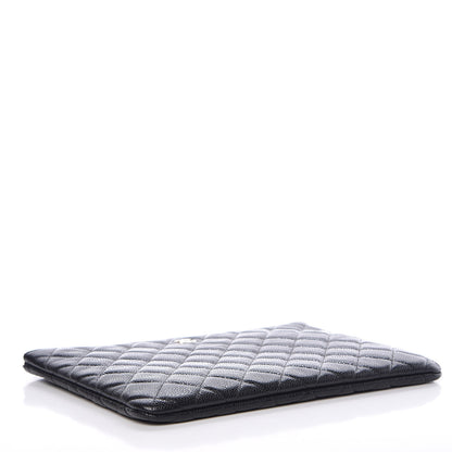 Chanel Caviar Quilted Medium Cosmetic Case Black 4 of 8