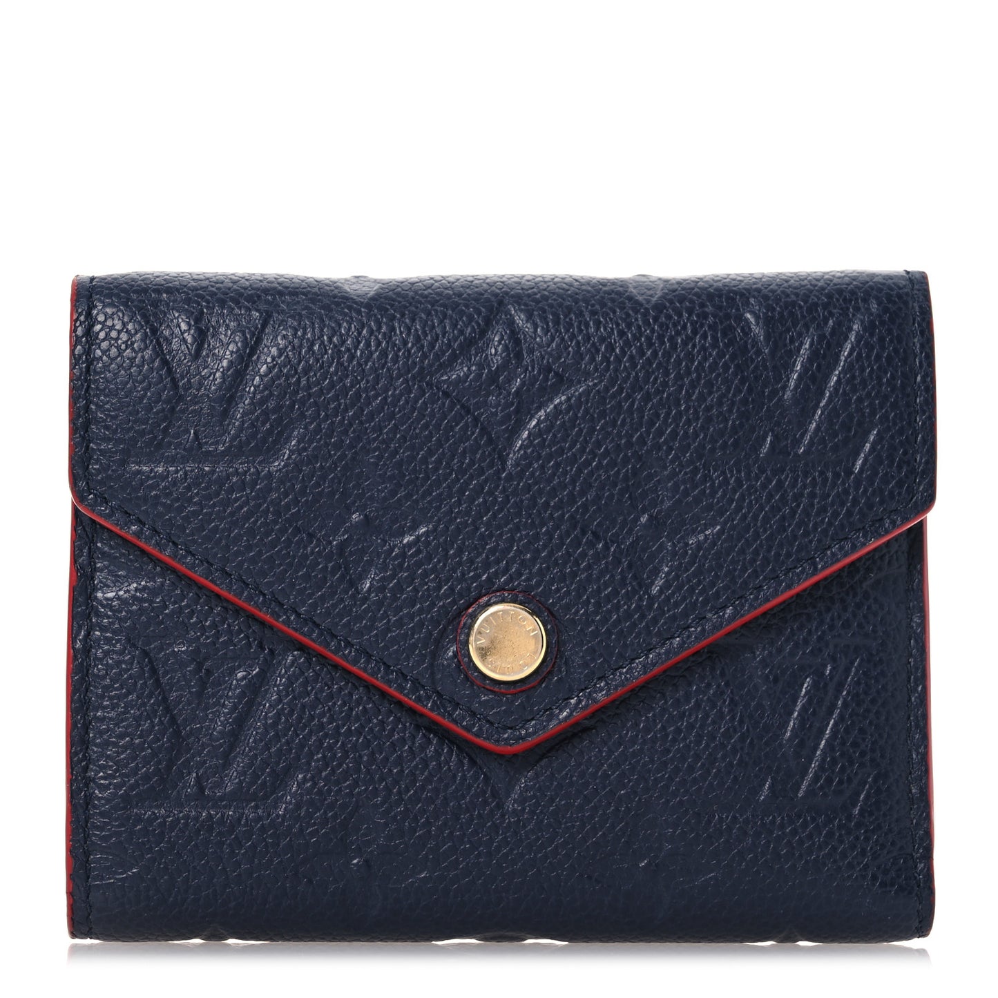 Empreinte Victorine Wallet Marine Rouge