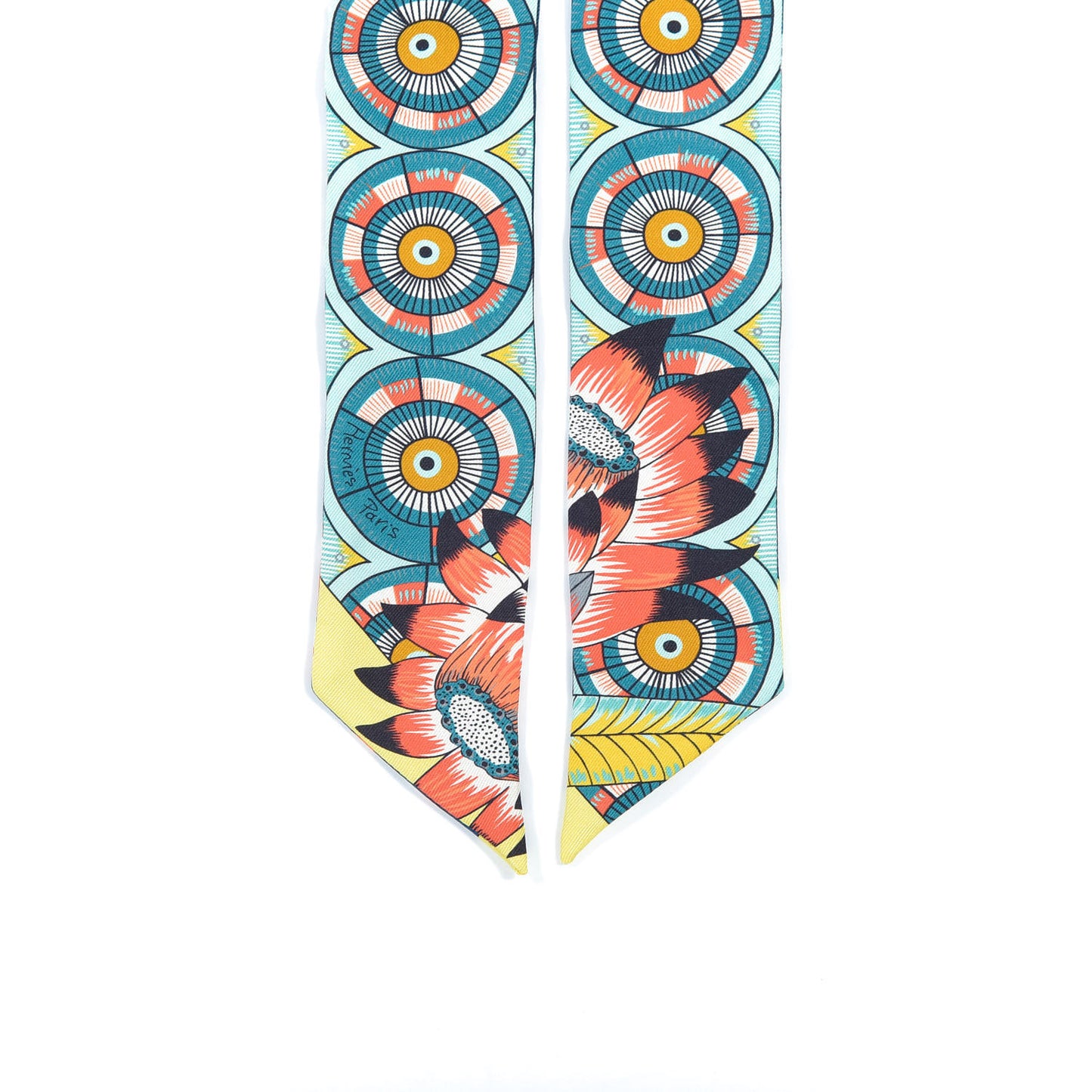 Silk The Savana Dance Twilly Turquoise Petrole Jaune