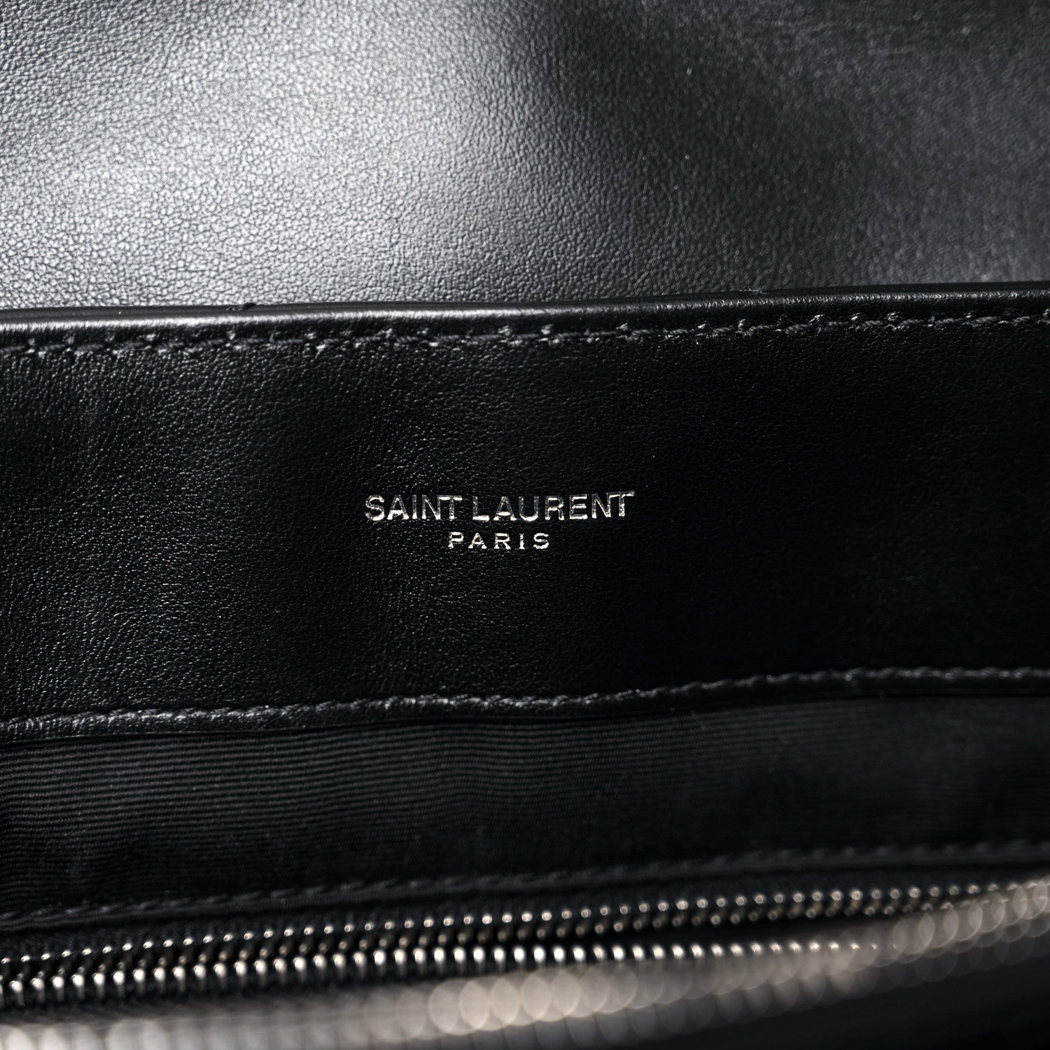Saint Laurent Calfskin Y Quilted Monogram Large Loulou Chain Satchel Black 6 of 15
