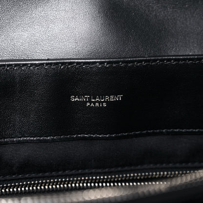 Saint Laurent Calfskin Y Quilted Monogram Large Loulou Chain Satchel Black 6 of 15