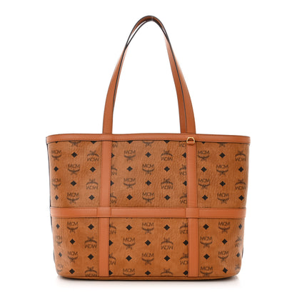 MCM Visetos Medium Delmy Shopper Tote Cognac 1 of 10