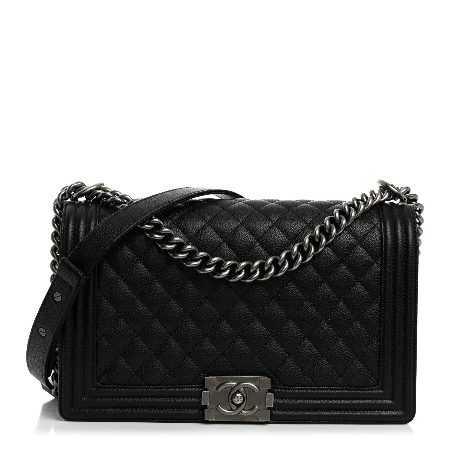 Chanel Caviar Quilted New Medium Boy Flap Black 1 of 10