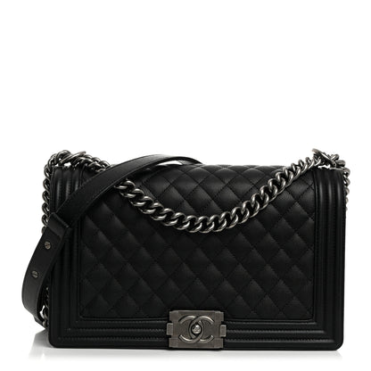 Chanel Caviar Quilted New Medium Boy Flap Black 1 of 10