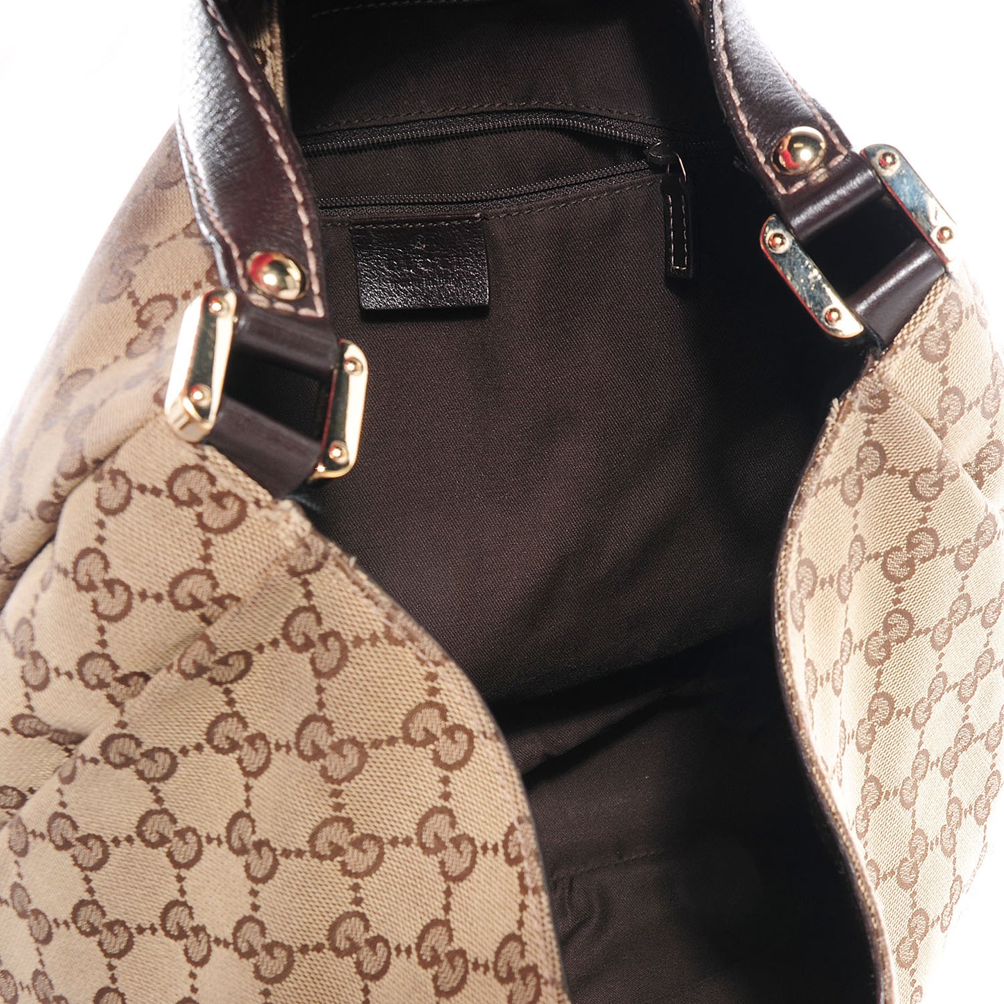 Monogram New Ladies Web Large Hobo Brown