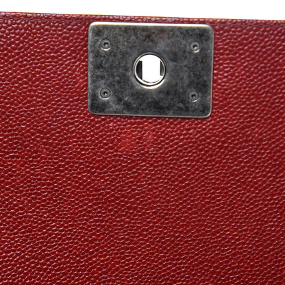 Chanel Caviar Quilted New Medium Boy Flap Dark Red 28 of 33