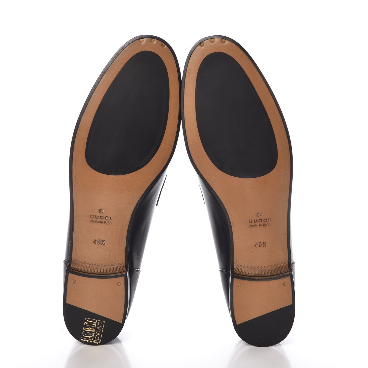 Gucci Calfskin Womens Jordaan Loafers 40.5 Black 5 of 9