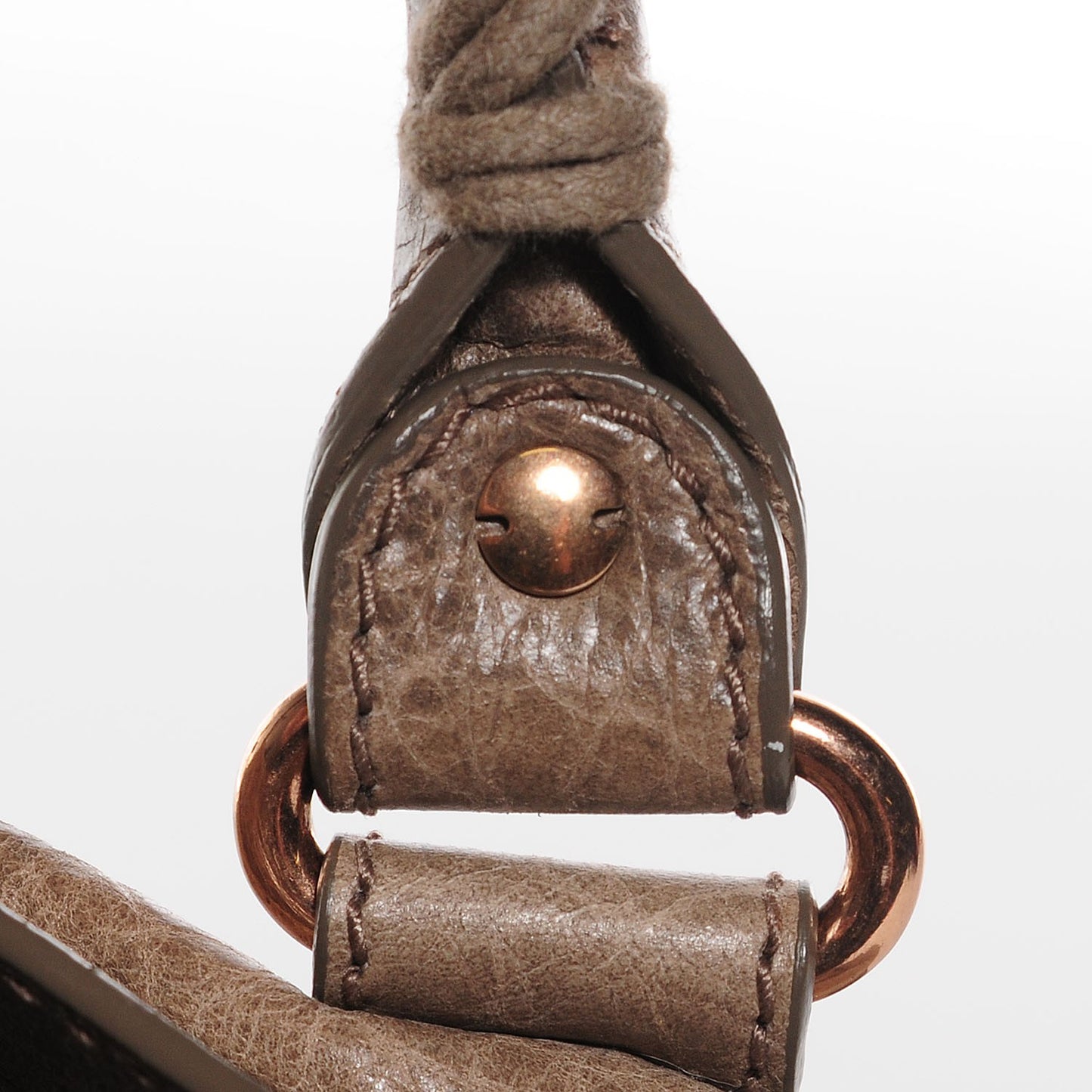 Agneau Giant 12 Rose Gold Hardware City Gris Poivre