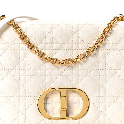 Christian Dior Grained Calfskin Cannage Large Caro Bag Latte 8 of 10