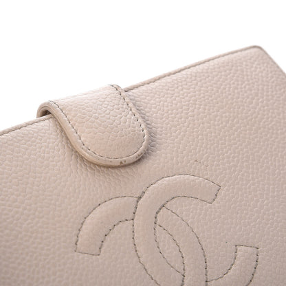 Chanel Caviar Timeless CC French Wallet White 12 of 14