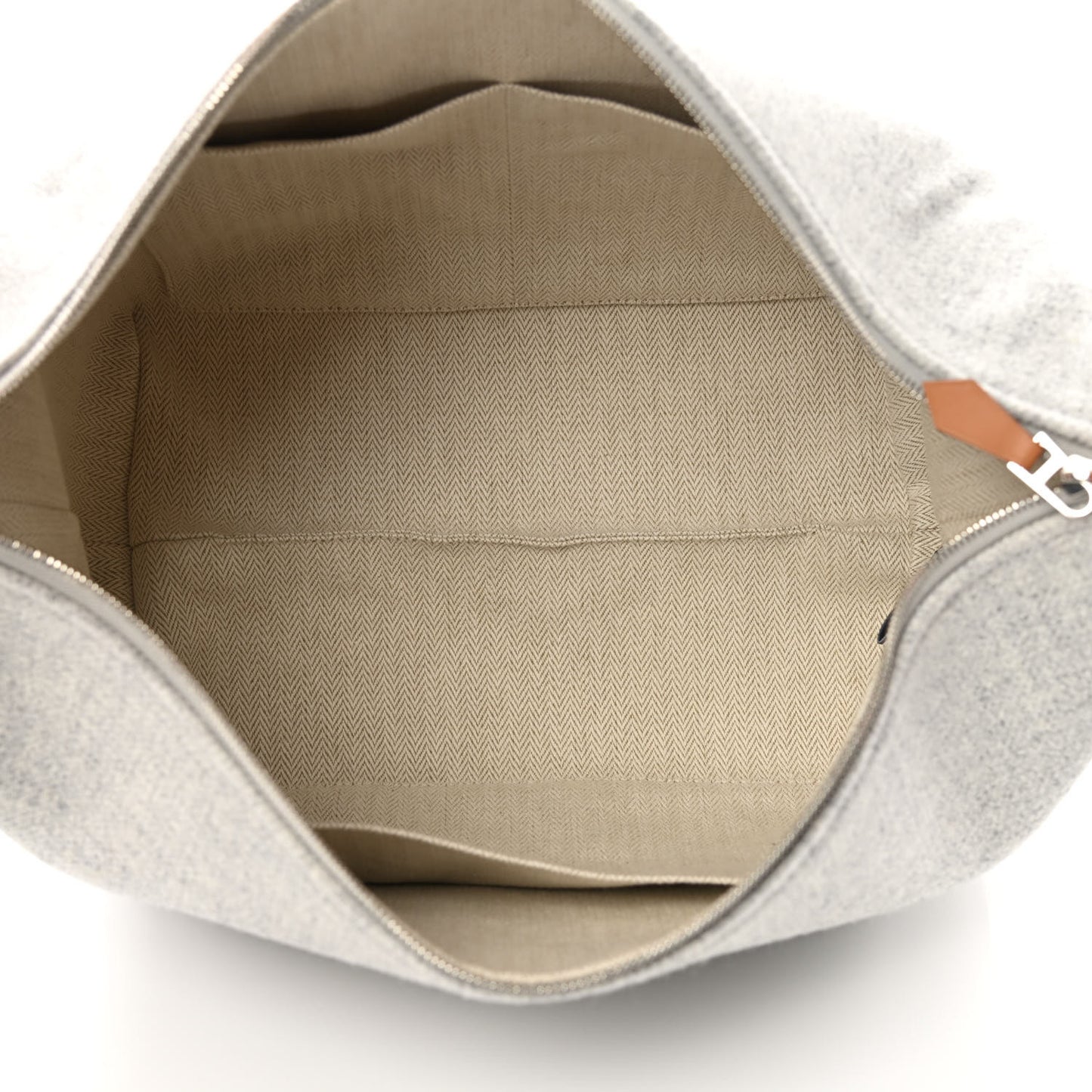 Canvas Large Bride-A-Brac Pouch Gris Flanelle