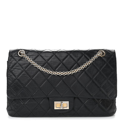 Chanel Aged Calfskin Quilted 50th Anniversary 2.55 Reissue 227 Flap Black 1 of 11