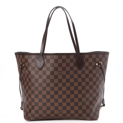 Louis Vuitton Damier Ebene Neo Neverfull MM Rose Ballerine 1 of 10