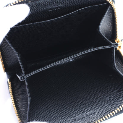 Prada Saffiano Metal Coin Purse Nero Black 4 of 8