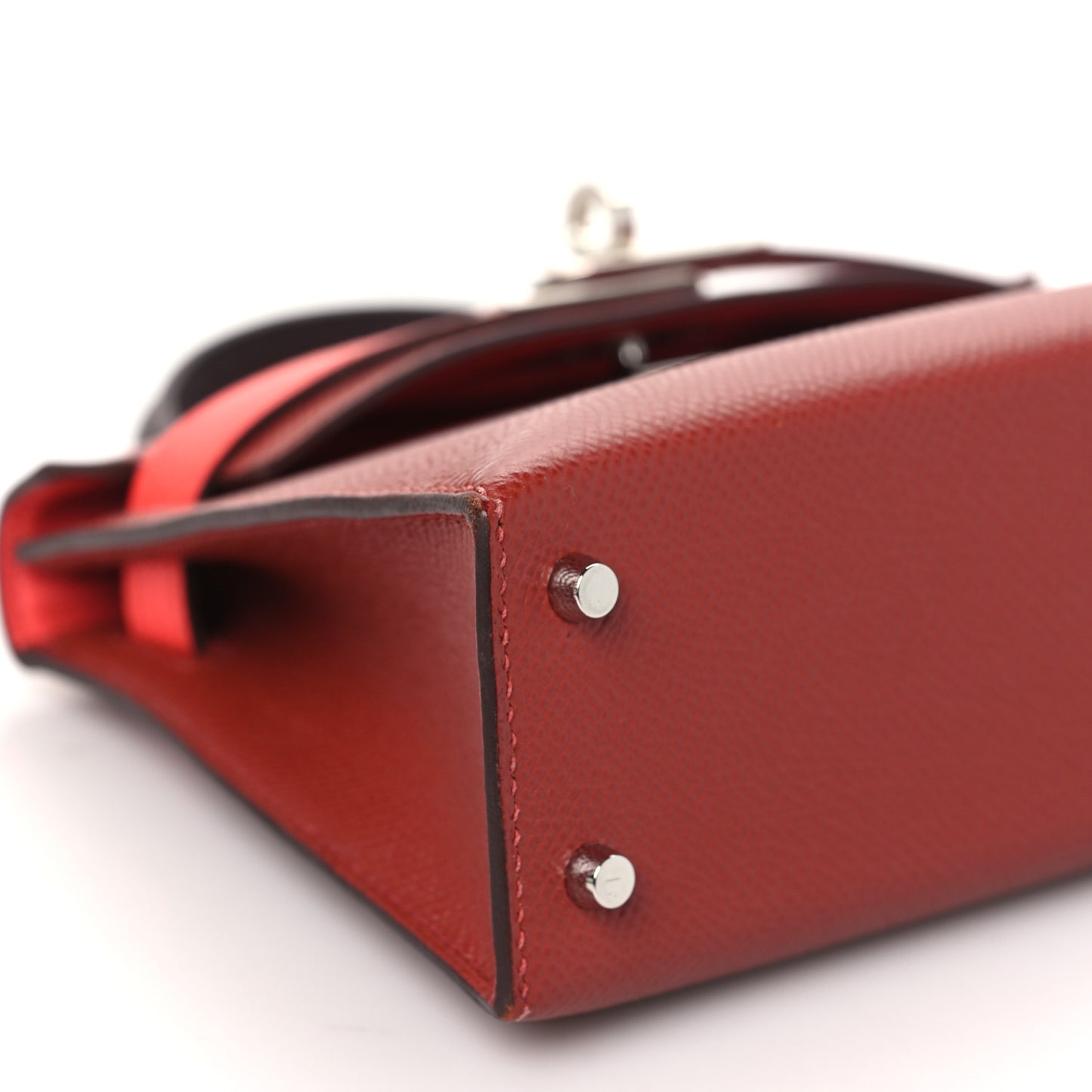 Epsom Tri-Color Mini Kelly Sellier 20 Rouge Venetian Rouge Sellier Rose Texas