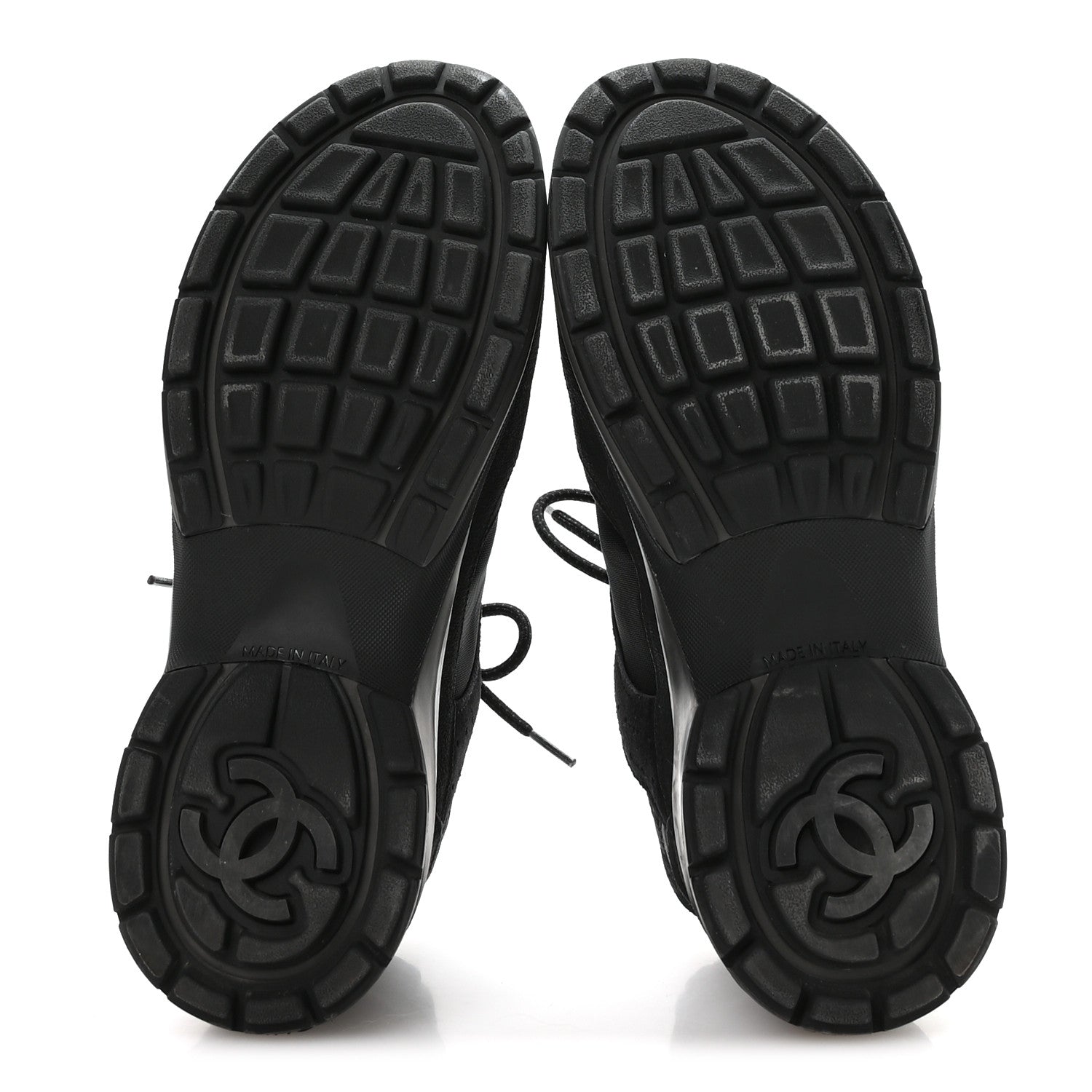 Chanel Suede Calfskin Mesh CC Sneakers 39 Black 1834280 – FASHIONPHILE