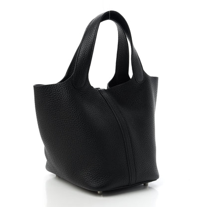 Hermes Taurillon Clemence Picotin Lock 18 PM Black 3 of 10
