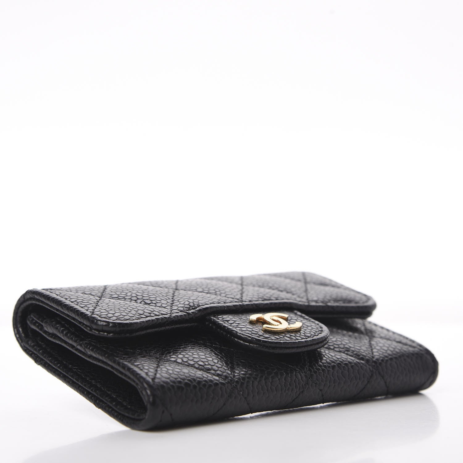 Chanel Caviar Quilted Flap Card Holder Black 4 of 11