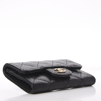 Chanel Caviar Quilted Flap Card Holder Black 4 of 11