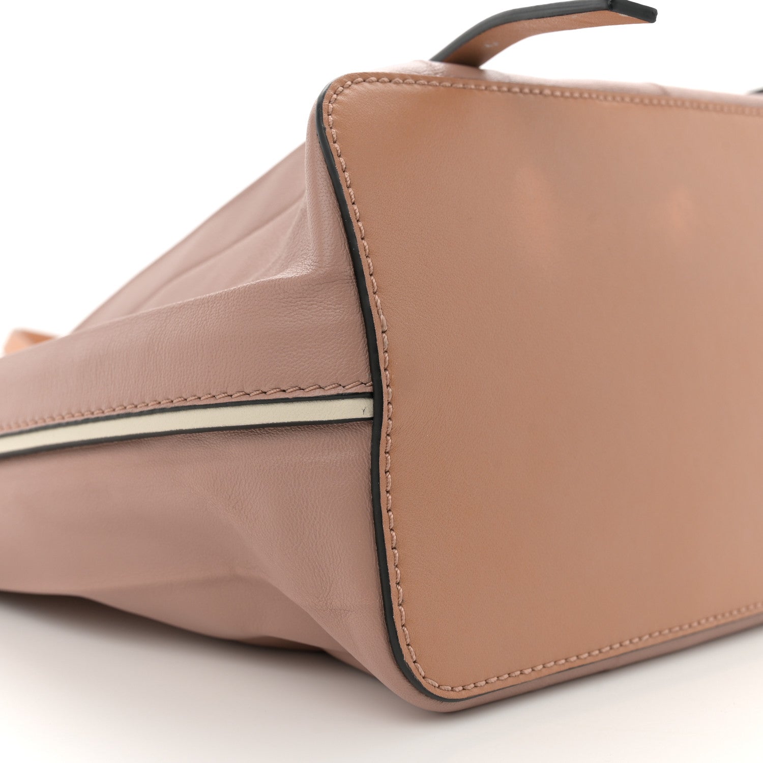 Valentino Garavani Calfskin Pleated Tote Dusty Rose 8 of 12