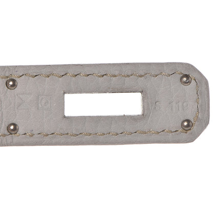 Hermes Taurillon Clemence Kelly Retourne 35 Gris Perle 14 of 29