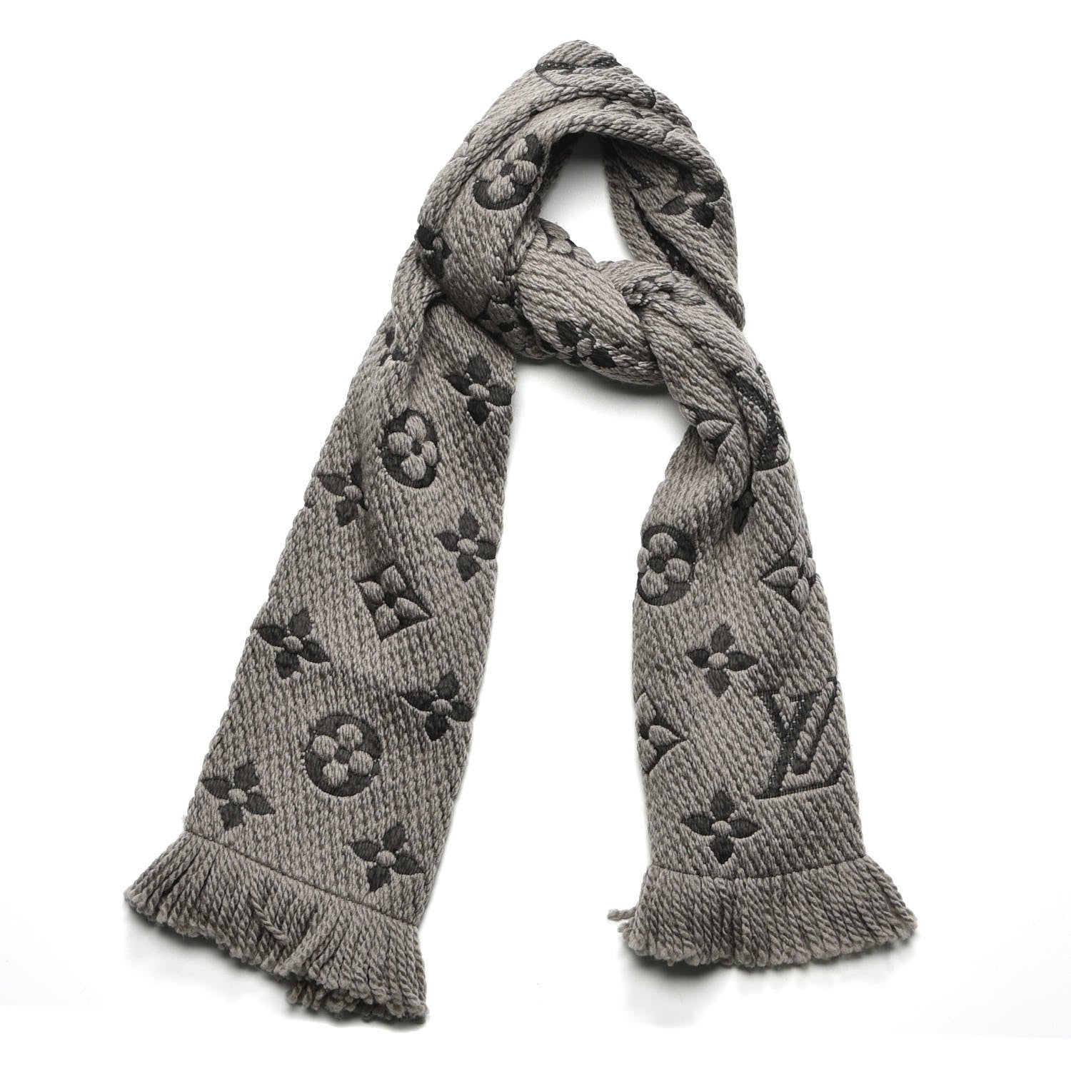Louis Vuitton Wool Silk Logomania Scarf Verone 1 of 10