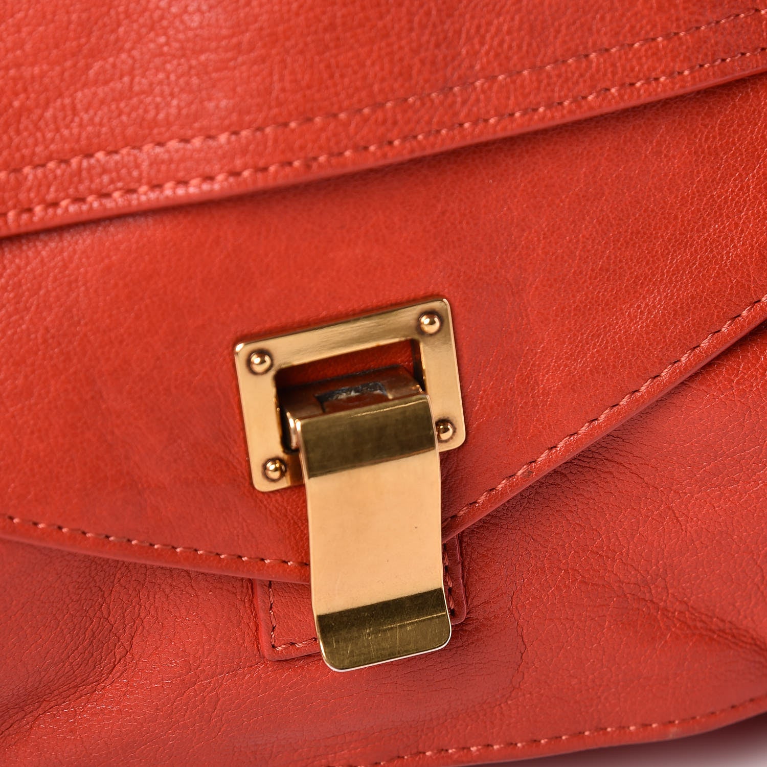 Proenza Schouler Lambskin Medium PS1 Satchel Deep Coral 8 of 10