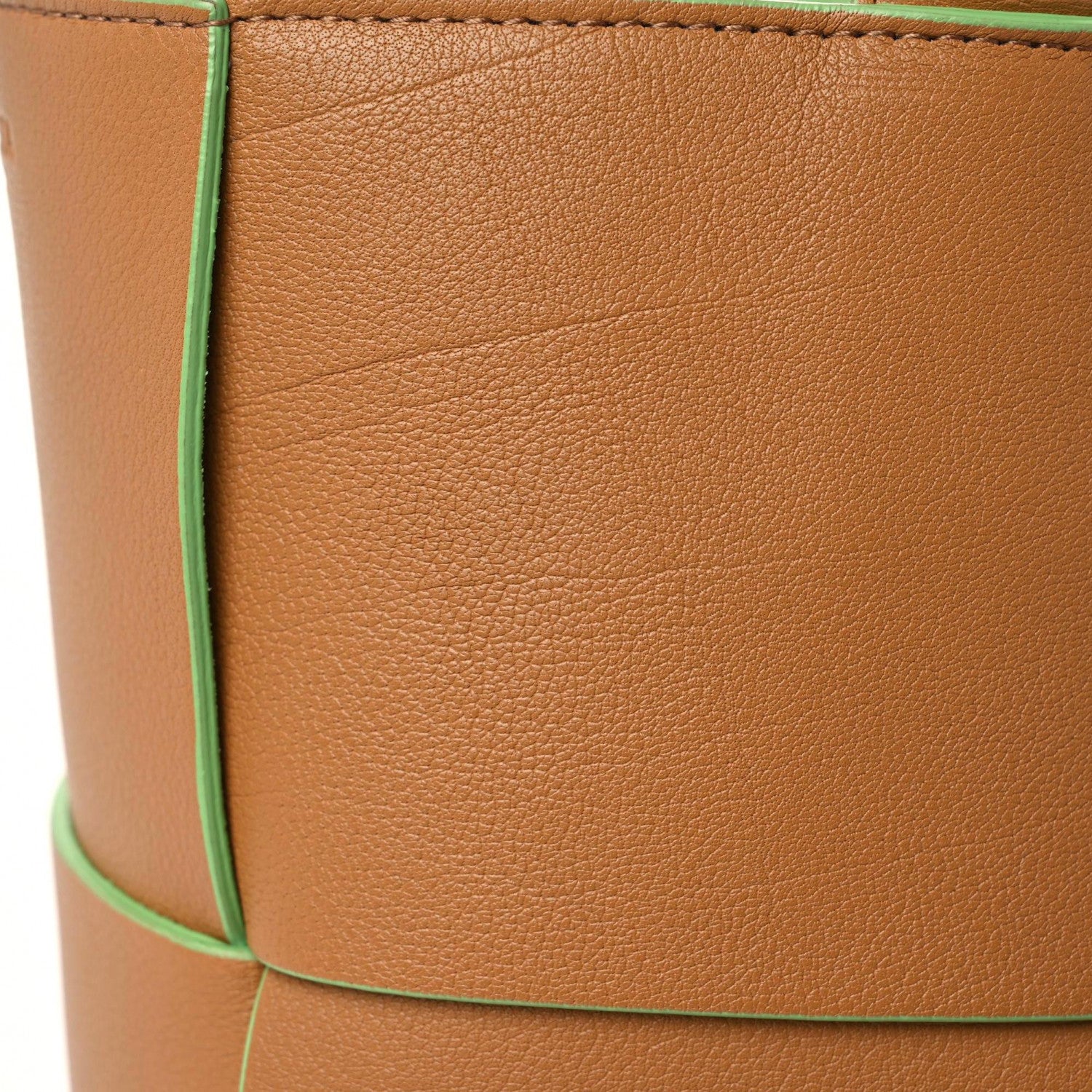 Bottega Veneta Buffalo Maxi Intrecciato Small Arco Tote Caramel Pistachio 7 of 12