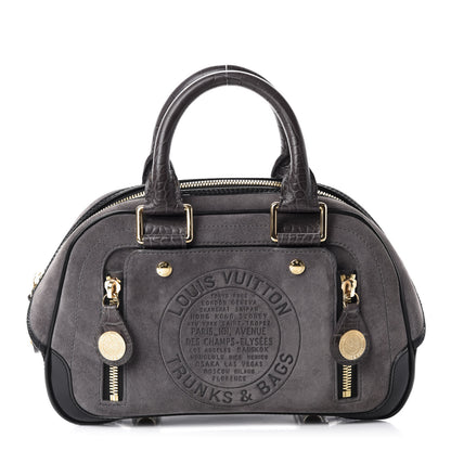 Louis Vuitton Havane Stamped Trunk Bowler PM Gray 1 of 10