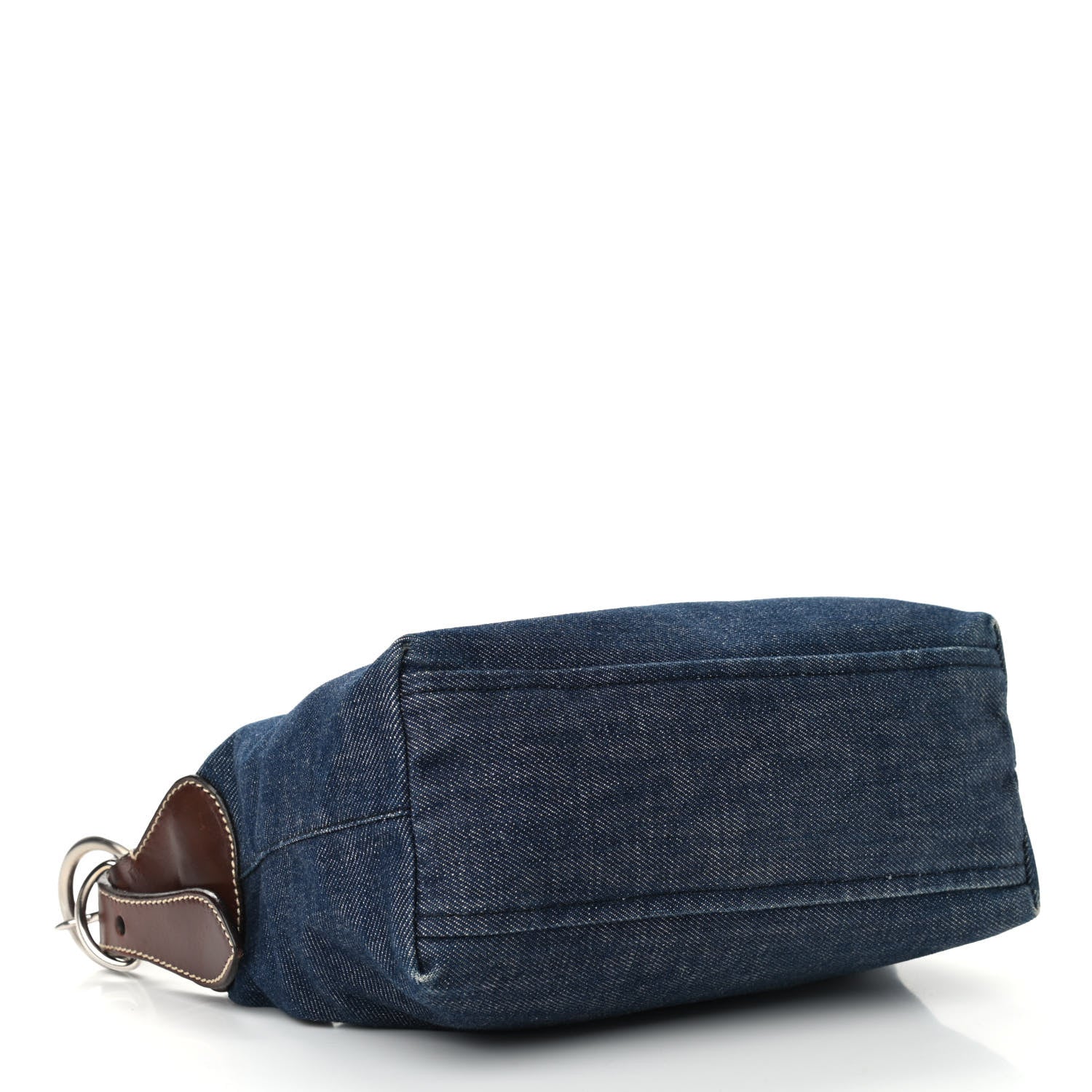 Prada Denim Shoulder Bag Bleu 5 of 14